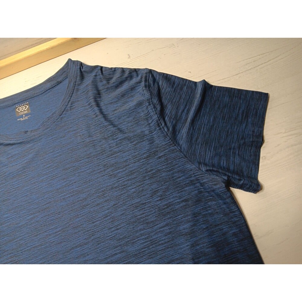 LEG3ND Legend Breathe Men’s T-Shirt Performance Top Heathered Blue Size 3X - Picture 5 of 15